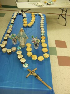 Cupcake Rosary at our May 2015 meeting